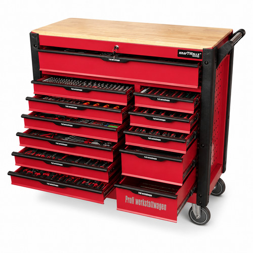Werkstattwagen gefüllt