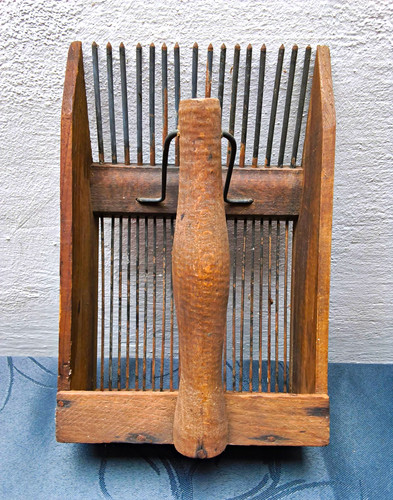 Antiker holzrechen mit - antiker,